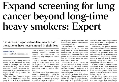 Lung cancer screening should be extended to non-smokers: Expert